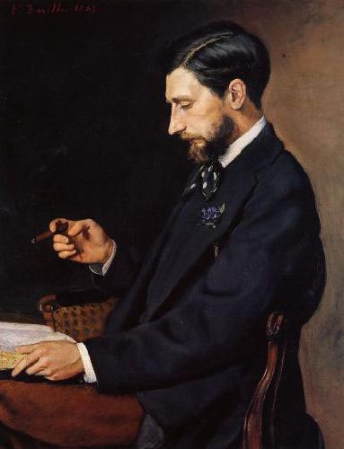 Frederic Bazille Portrait of Edmond Maitre oil painting image